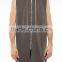 Sport muscle long hoody sleeveless zip hoodie for man