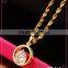 Wholesale charm necklace circle gold necklace popular pendant necklace