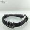 2016 New Arrival Genuine Natural Leather Bracelet, Bracelet With Diamond, Leather Bracelet For Men