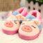 children's shoes baby pig shoes Children's warm home cotton slippers family winter shoes