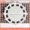 hollow porcelain round shallow plate or dish for dessert or snacks candy dish or decoration