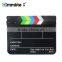 Acrylic Plastic Dry Erase Director's Film Clapboard with Color Sticks (9.85x11.8 inch)