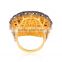 Flower Design Rose Cut Diamond Ring Jewelry, 14K Victorian Ring Jewelry, Diamond Jewelry, Designer Vintage Ring Jewelry