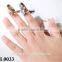 Dragonfly Rhinestone Finger Ring Nail Art Jewelry Silver/Gold Plated Jewelry L0033