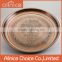 Wholesale restaurant appliance serving tray platter metal/large size round tray