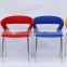 K/D style STACKABLE plastic hotel banquet dining chairs with armrest 1199