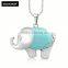 Jewelry Wholesale Thailand Blue Gemstone Elephant Necklace