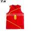 100%polyester digital print v-neck basketball jersey