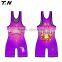 Cheap sublimation custom wrestling singlets