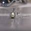 Wholesale 8--9mm Tahitian Black Cultured Pearl Necklace Pendant