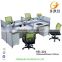 Melamine board blue and white office workstation layout