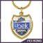 Popular custom made logo american football digital printing keychain