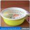 Double layers round plastic washing draining basket fruit vegetables basket