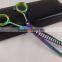 Titanium Color Hair Thinning Scissor With Black Color Leather Case Packaging Free Shipping 27 Pieces To USA, UK, Canada & France