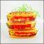 plastic pet hamburger shape toy, custom made pet like food toy, custom made plastic food for pet chew