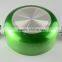 Metallic Painting Green Ceramic Sauce Pot with Lid