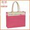 New Design 100% Natural Eco Jute Promos Gifts Tote Bag With Rope Handles