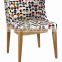 Modern Fashion Colorful Dining Chairs with Acrylic Chair Legs