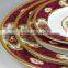 Dinnerware steak plate, custom ceramic plates, ceramic red plate