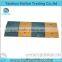 1000*320*36mm traffic road reflective rubber speed hump/ black and yellow removable rubber road speed hump for crossing