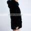 Rabbit hair coat hoodie fur coat KZ150009