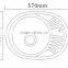 Oval Kitchensink/SS 304 Stainless Steel Sink/ Kitchenware Laundry Sink