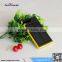 12000mAh solar bank power battery charger with Dual USB output LED lights outdoor