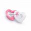 New design low price silicone heart shaped pendant teething,silicone baby teether necklace