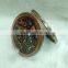 Professional cosmetic red bronze compact mirror