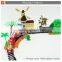 Kids battery operated plastic railway train speed track toy