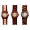 New And Hot Wood Watch In Market Men Women Unisex Size Red Sandal Wood Watch New Made From China