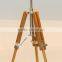 SAA Australia style natural wooden tripod table lamp with off white empire lampshade wedding present centerpiece home decor CUL