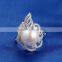 Pearl Ring Sterling Silver Simple Design Rings for Women Jewerlry SRE137W