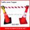 high quality 3 meters road safety yellow retractable traffic cone belt