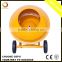 140L Manual Loading Hand-pushed Light Weight Mini Cement Concrete Mixer with Rubber Tire For Sale
