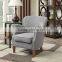 Accent fabric chair with nailhead