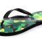 2015 summer men custom printed nude flip flop