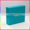 blue gift paper box packaging with lid