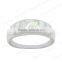 Wholesale Synthetic Opal Rings unisex wirte opal ring