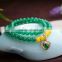 wholesale natural green agate bracelet for ornament