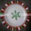 christmas gifts porcelain dinner plate , ceramic plates for christmas celebration