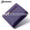 cowhide leather famous brand women wallet and hand purse good quality