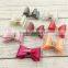 Hot Sell Hair Accessories Rhinestone Satin Ribbon Claw Clip Hair Bow