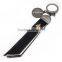 Cheap wholesale smooth custom rubber leather acrylic metal keyring