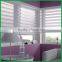 dual sheer motorized zebra roller rainbow colored decorative window blinds