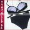Wholesale Black Bandeau Sexy Color Line Fashion Woman Latest Bathing Suit 2017