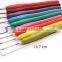 9pc Crochet Hook Set - Aluminum Hooks with Color Coded, Non-Slip Handles