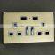 13A usb wall power switched plug socket power strip extension