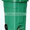 PP plastic trash bin dustbin with cover on wheels