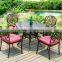 Sigma Outdoor Furniture Cast Aluminum Garden Dining Set Tables and Chairs